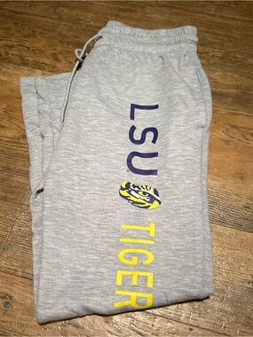 LSU Tigers Gray Track Joggers - Collegiate Comfort